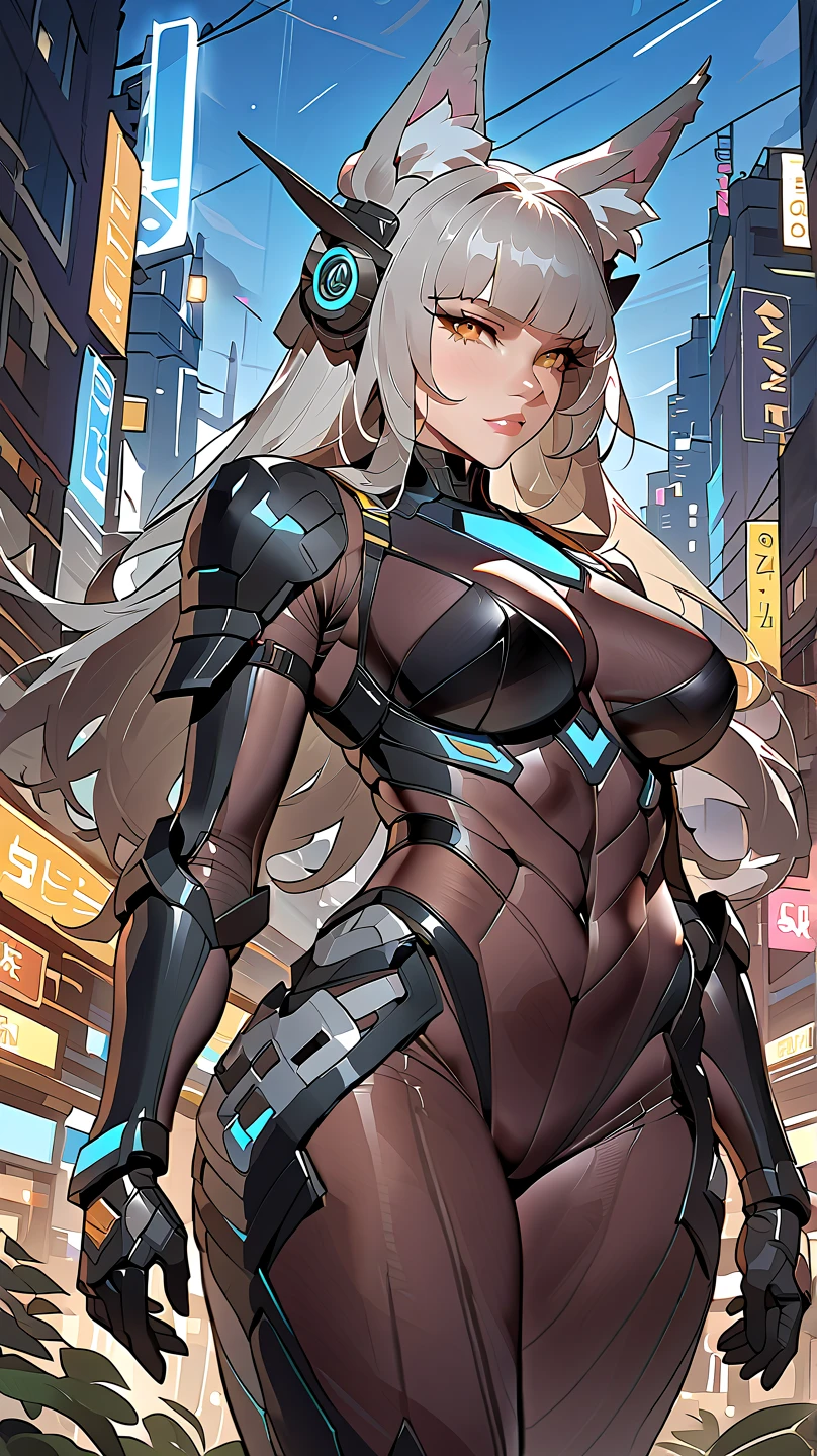 Beautiful cybernetic girl looking at camera in underwear detailed muscles realistic masterpieces dynamic poses --auto