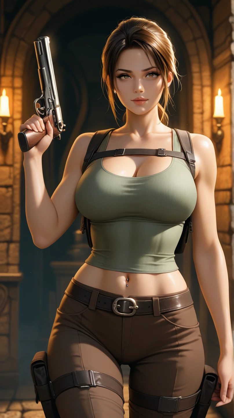 gwen tennyson,tracer,rebecca chambers,lara croft,captain america, atelier ryza,cleavage,ager, green eyes,garter belt,striped panties,short hair,orange hair,river,shy smile,ginger,striped see-through leotard,denim micro skirt,freckles,beautiful girl,wet clothes,stockings,large breasts,ultra detailed,realistic,