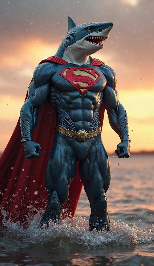 Create aquaman and spiderman Superman fused