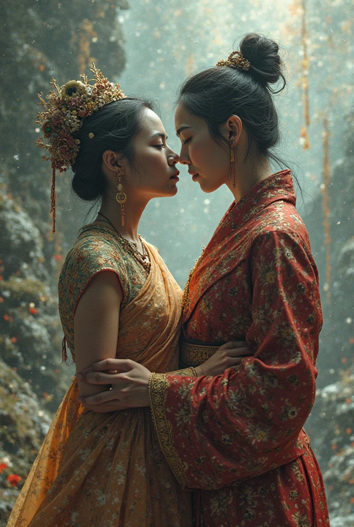 Tang and Song beauties,Two-dimensional style,vibrancy