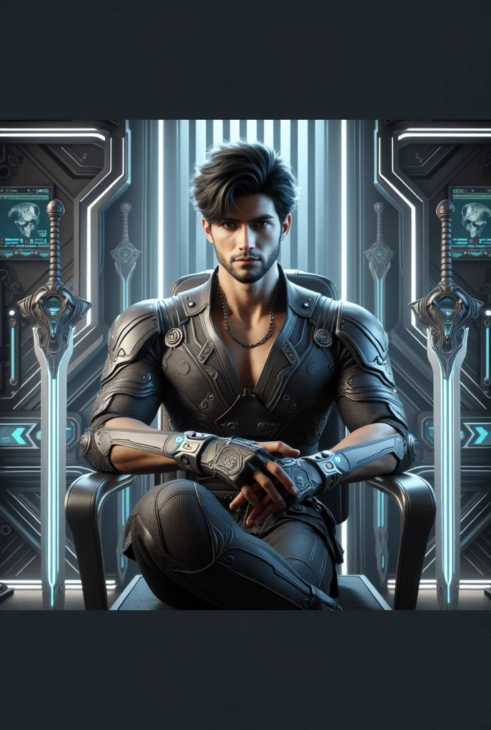 Change background cyberpund handsome boy,realistic face,8k,ultra realistic,