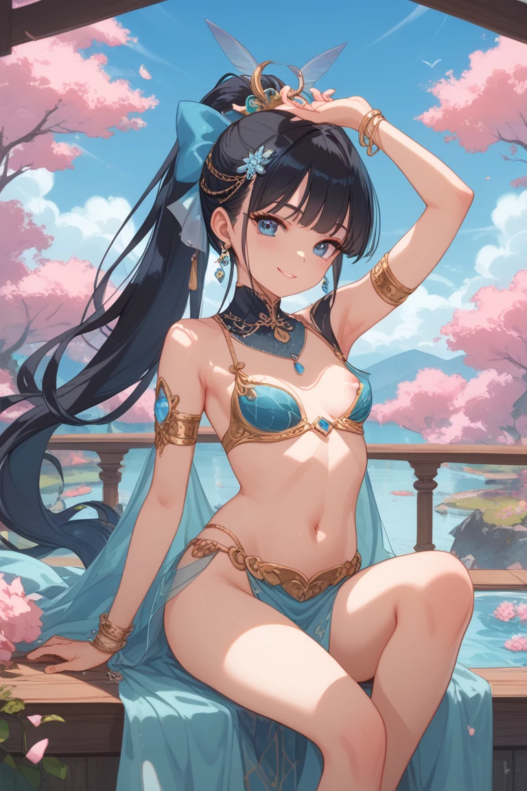 She is touching her clit in her Chinese dress、8K、、Highest quality、Tabletop、Ultra HD、Ultra-detailed、so beautiful、Ultra-detailed髪質、so beautiful、Portrait、Esbian all over、Captivating look、Beautiful woman、Long Blue Hair、blue eyes、Glowing Skin、bursting breasts、Very large breasts、Very big ass、Water droplets running down the skin、The background is a great night pool、naked、Excessive pubic hair growth、Two arms、Two Legs