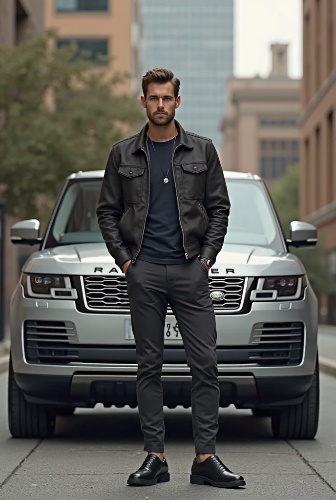 Cricket Player Glenn Maxwell With Car Range Rover