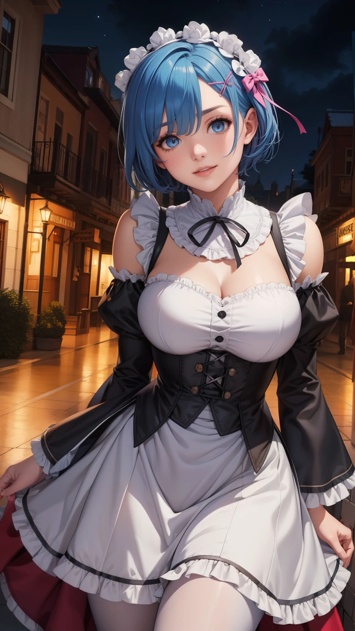 (Best quality at best, 4K, 8K, A high resolution, masterpiece:1.2), ultra - detailed, Nice face, detailedfacialfeatures, Breast size is medium, Realistic skin, wears white summer dress, underbust singe, sleeveless top, (A high resolution: 1.1), (actual: 0.9), (Vibrant colors), (youthful), (dynamics), (beautiful detailed face), (detailedfacialfeatures), (Breast size is medium), (one bar prison), one bar prison goes up under skirt, thigh highs, one bar prison between thighs, thigh gap,