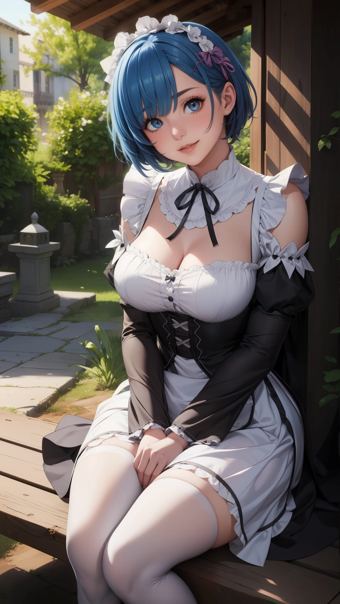 poor, short hair, maid head dress, x hair accessories, hair bow, Hair on one eye, big breasts, frills, neck ribbon, Chest, dress, detachable sleeves, white apron, waist apron, white pantyhose, ( low length :1.1)
break
(software), under the shade of a tree, head tilt
break
little smile, happy, (), (Keep your mouth shut .)
break
official art, masterpiece, Highest quality, highest resolution, 8k, most detailed, perfect anatomy
break
Wild West, Western Town, Dust, Night Sky, High definition CG Unity 16k , very beautiful 16k CG wallpaper