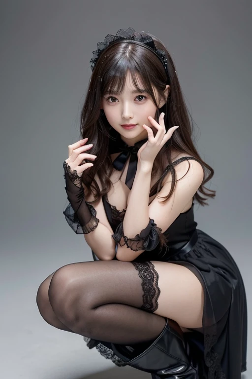 playing with tentacles、Tentacles、Black Hair、Kanna Hashimoto、hashimoto kannna、Thighs、skirt、solo girl、White tights、Leg spread、No Man、tentacles and sex、