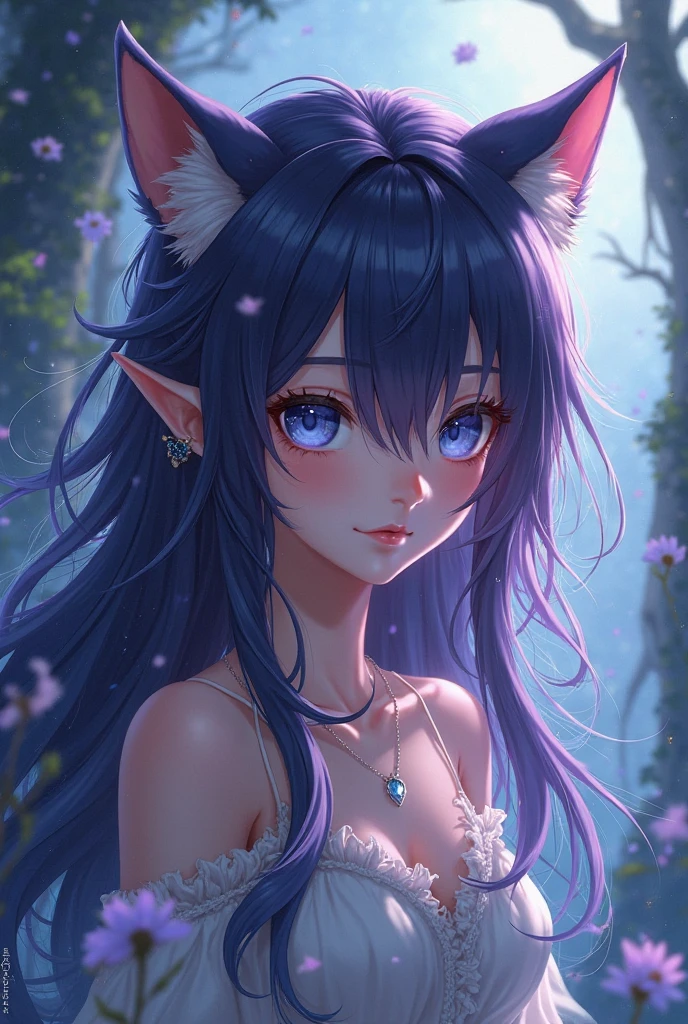 a girl in a magical forest, beautiful detailed eyes, beautiful detailed lips, extremely detailed eyes and face, long eyelashes, (best quality,4k,8k,highres,masterpiece:1.2),ultra-detailed,(realistic,photorealistic,photo-realistic:1.37),studio lighting,cinematic lighting,dramatic lighting,glowing blue lights,neon blue lights,glowing forest,surreal fantasy landscape,magical atmosphere,dreamlike environment,mystical forest,enchanted forest,