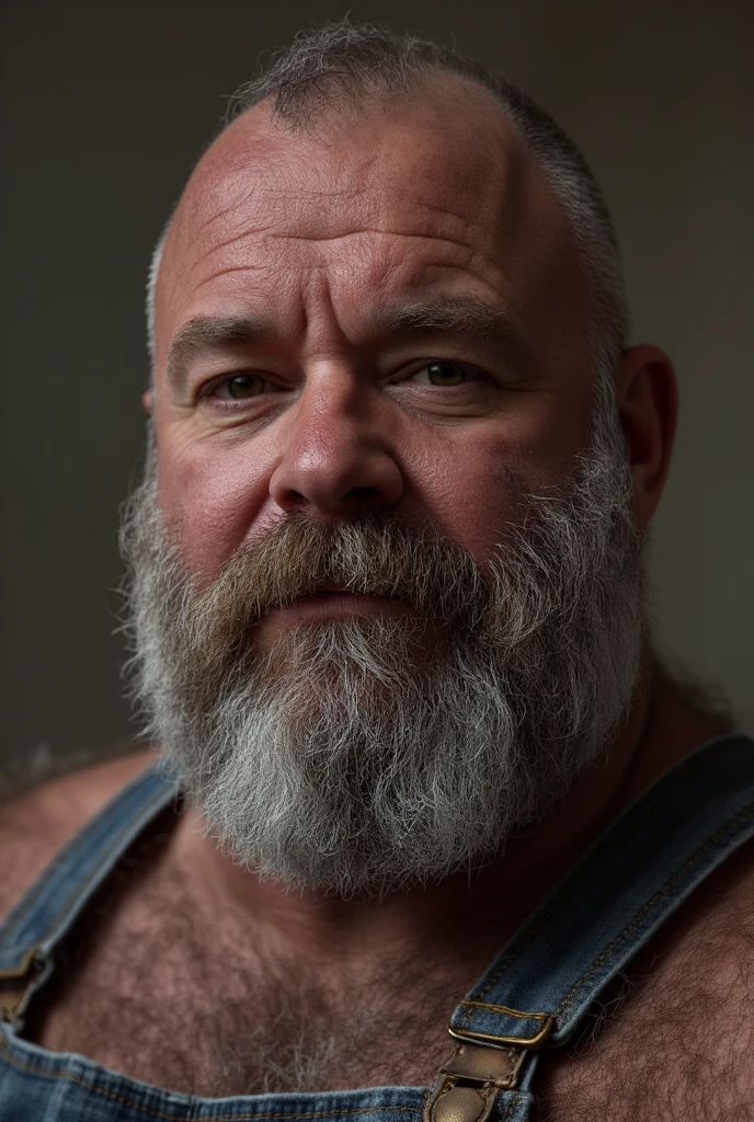 Show me pictures of a big man&#39;s naked body, obese, bearded and hairy, taking image suggestions as an example.