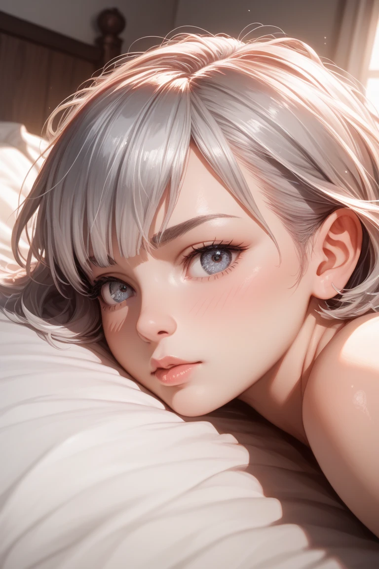 woman masturbating、Lying on your back in bed、Super detailed、Particles of light:0.5、Beautiful Eyes、Mouth half open、Natural Texture、Mature slender beauty、、Small breasteteora Austria (Meteora Austria) - Re:CREATORS (Re:Creators)、Off the shoulder、sexual temptation、