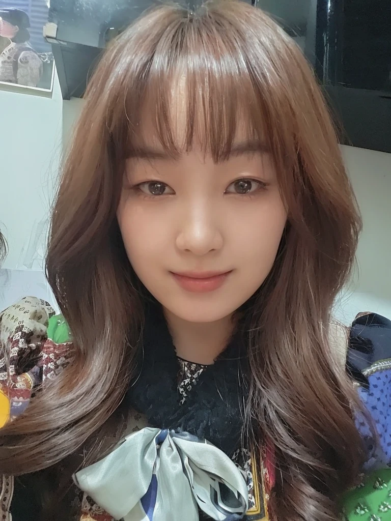 one person、14 years old、Red hair、Full body photo、slender、woman、White drool coming out of the mouth、smile、Red hair、Natural Shorthair、 Fair skin, messy hair, super cute、Soft and Face、8K resolution、Surreal、Ultra high definition、 A-cup small breasts（（Highest resolution、8k、masterpiece：1.3））、Ultra-fine face、Ultra Fine Lips、Beautiful Eyes、double eyelid,Light blue wall、Black and green checked bandeau dress:1.1、Thighs、thin,Thighs are visible、Shapely small breasts、