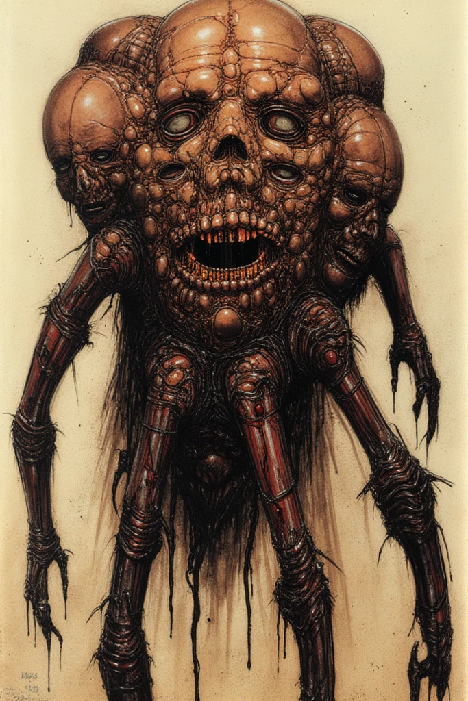 UHD, fractal ,HDR,higheres, best quality, 4k,((Extraterrestrial_creatures_goru)), putrefaction, body horror, insaneß detailed, hyper intrincate details, body terror, terror body, horror body, ,gore, (monster gore), solo, ((demon_guro satanism)), cannibalism, (Extraterrestrial_creatures_gore_horror_body_demoniac), multiples limbs, , Horror body, terror body, terror, horror, injury, blood, ((organs exposure)), ((brain exposure)), (intestines exposure), (demon monster), terrorific, (multiples eyes), scarred, bloodying injury, ((necrotic skin meat)), (( human sacrifice)), (animal sacrifice) , qliphotic, spectral aura, qliphotic demon, ((necrotic body)), necrotic look, chromatic, malevolent, creapy, blood bloodying