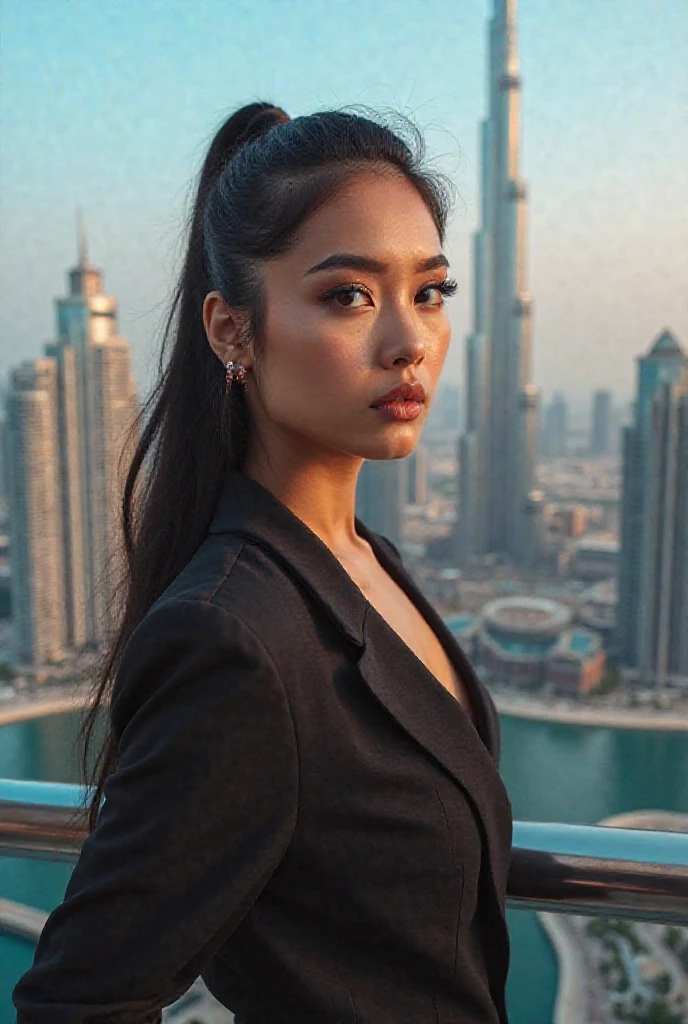 (Skin Texture, pores, natural,iPhone,RAW), mabeer, natural lighting, Highest Quality portrait photo of a woman wearing a one piece long sleeve dress, Nikon Z9, realistic matte skin, blurry city in the background, 8K, <lora:mabeer_xl_1_standard_merger_19_29_48_98_03_03_02_02:1>