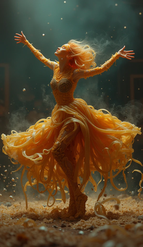 a colorslashh An explosion of colors, hyper realistic ,liquid, a rainbow colorslashh Woman Bird performing at Woodstock 1969, baby pele by artist tim burton,  Cinematic lighting, Unreal Engine 5, Cinematic, Color Grading, Editorial Photography, Photography, Photoshoot, Shot on 70mm lense, Depth of Field, DOF, Tilt Blur, Shutter Speed 1/1000, F/22, White Balance, 32k, Super-Resolution, Megapixel, ProPhoto RGB, VR, tall, epic, artgerm, alex ross, Halfrear Lighting, Backlight, Natural Lighting, Incandescent, Optical Fiber, Moody Lighting, Cinematic Lighting, Studio Lighting, Soft Lighting, Volumetric, Contre-Jour, dark Lighting, Accent Lighting, Global Illumination, Screen Space Global Illumination, Ray Tracing Global Illumination, Red Rim light, cool color grading 45%, Optics, Scattering, Glowing, Shadows, Rough, Shimmering, Ray Tracing Reflections, Lumen Reflections, Screen Space Reflections, Diffraction Grading, Chromatic Aberration, GB Displacement, Scan Lines, Ray Traced, Ray Tracing Ambient Occlusion, Anti-Aliasing, FKAA, TXAA, RTX, SSAO, Shaders, OpenGL-Shaders, GLSL-Shaders, Post Processing, Post-Production, Cel Shading, Tone Mapping, CGI, VFX, SFX, insanely detailed and intricate, hypermaximalist, elegant, hyper realistic, super detailed, dynamic pose, centered, photography --v 4, fractal structure, tangled mandala vortex, hyperdetailed, photorealistic,by Gerardo Dottori and Odilon Redon, octane render, zbrush, art alien, extremely detailed, pastel colors, trending on artstation