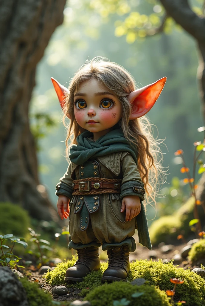 SMALL ELF FROM THE PERUVIAN MOUNTAINS WITHOUT BACKGROUND IN THE IMAGE