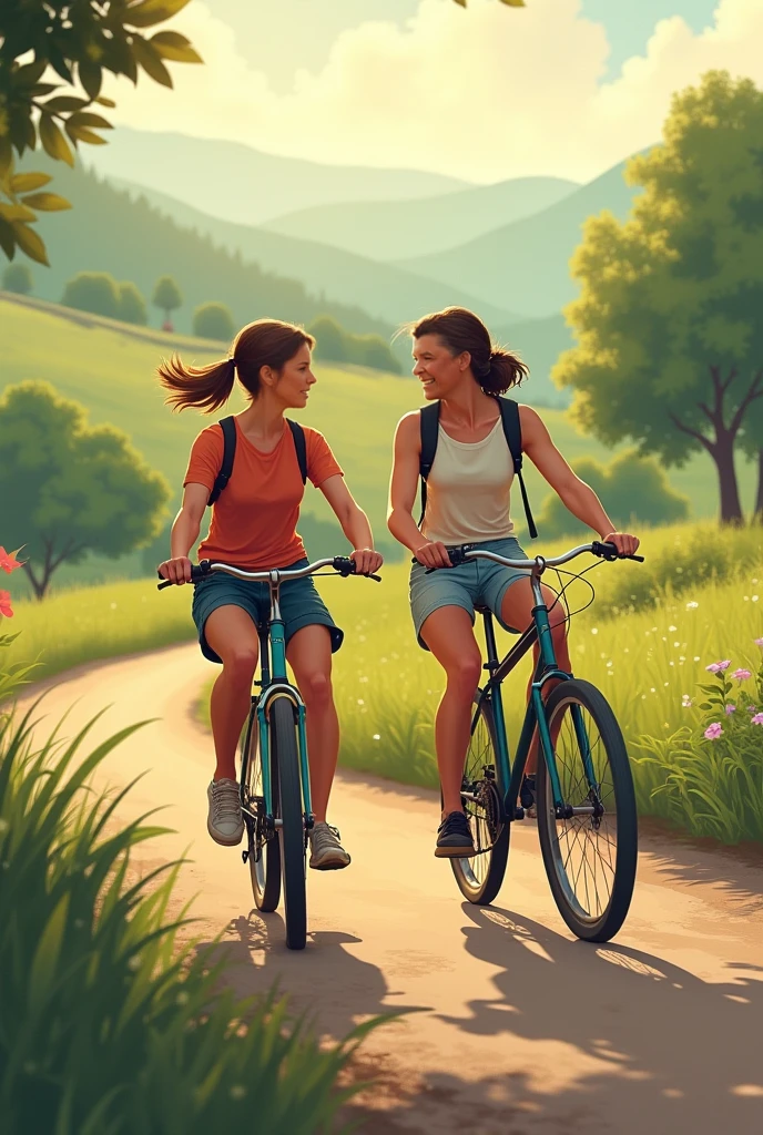 Do friend i bike for ja rahe hain