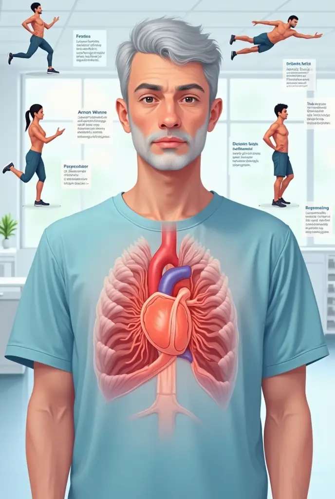 /imagine prompt: A simple illustration showing a human body with lu/ngs highlighted, visualizing fluid buildup causing swelling in the lungs. Clear indication of edema with water droplets symbolically filling the lungs. Background: Neutral, clinic-like setting with a doctor pointing to the lungs, emphasizing the importance of managing fluid intake. Soft, warm lighting --v 6.0


