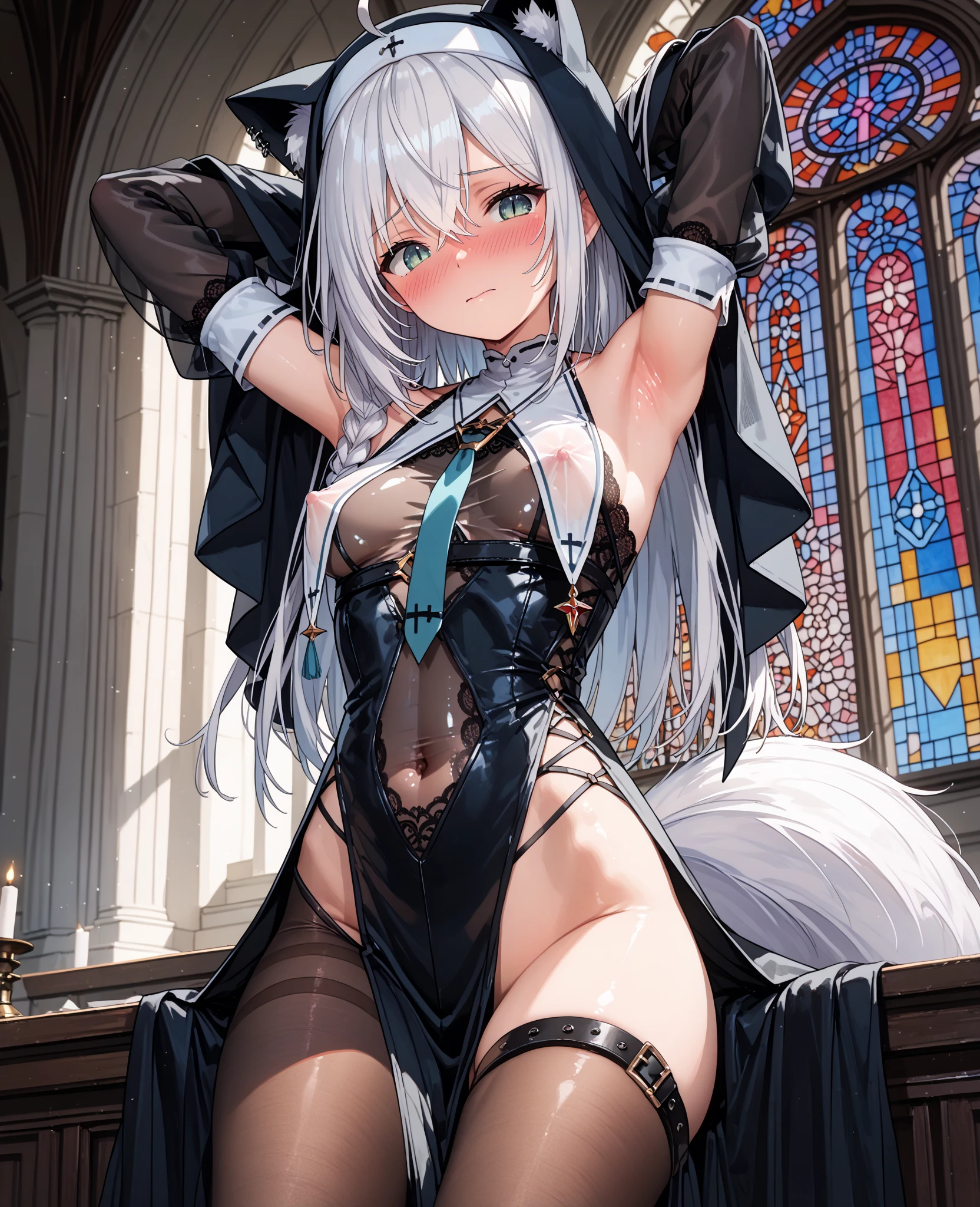 (8K, 最high quality, Tabletop:1.2)、超High resolution、Very beautiful、Girl, Transparent hair、最high quality, High resolution, Very detailed, Detailed Background, Perfect lighting、masterpiece、Best image quality、最high quality、(cryin) , Cute Characters, Most detailed, high quality、 (cryin) ,Cute Characters, Most detailed, high quality、(missionary, 1boy, penis, lying, vaginale, ass pov, spread legs, Sex, nsfw)、nose blush、steam、Oblique angle、Shiny Hair、Very fine and beautiful bright eyes、be scared、Very detailed, clear and beautiful face, Being stripped of clothes、No clothes、Slender body、Awards, Anatomically correct、((Scared))