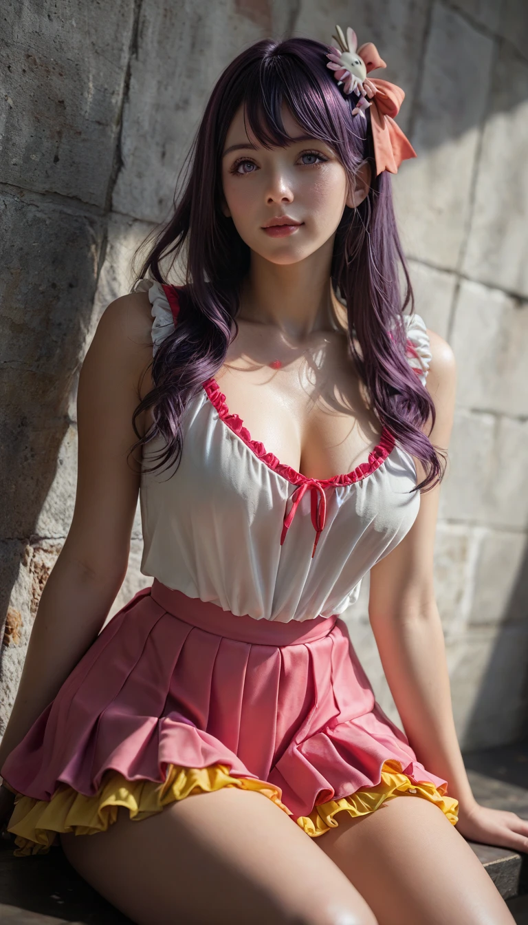 Divide Ratio : 1,1,1 Base Ratio: Ultra-realistic movie master pie with ultra-detailed primetime portraits, (最high quality, 8K, table top, Ultra HD), 1girl:1.4 25 years old、masterpiece,最high quality,high quality,High resolution,perfect dynamic composition:1.2,beauty (mixed girl)(madison ivy:0.3)(jessica alba:0.45) in of a (1girl:1.3 35-year-old),(Fujicolor),film grain,fashion supermodel,(best high quality real texture skin),(ebony skin female),(Highly quality texture hair),((curly hair(braided ponytail) Intricately detailed:1.5)),(outdoors,in the park, Autumn evening,falling dusk),(perfect proportions),(anatomically correct),(perfect female body),((firm normal full breasts:1.4)),slim face,beautiful cheekbones,((slim,swell-muscled body)),(Super beautiful face),(realistic face),(highly detailed face),absurd,(Intricately detailed eyes),finely detailed face,finely quality eyes,(tired and sleepy and satisfied:0.0),a woman's eye with a digital rendering,realistic eyes,perfect round eyes,finely detailed pupils,BREAK((brown_eyes)),detailed lips,red_lipstick),pink_makeup,(Detailed nose),((Intricately Detailed outfit(#;%^@ printed on a short jacket,sport top)) wear:1.2)),((dark shot:1.2)),(Intricately Detailed V-neck sports top),dynamic pose,exquisite balance of shadows,((shot above the knee)),look at the viewer