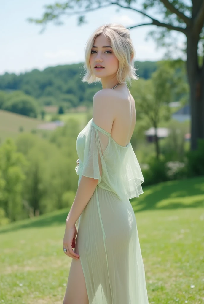 Super beautiful eyes、innocent face, (((realisitic)))a picture, masterpiece, top-quality, 1girl in, a slender waist, top-quality, pale-skinned, Black background, (Face and eye details:1.1), Unique, red blush, ((full of shyness)), extremely delicate and beautiful girl, dynamicposes, (to8contrast style), torch clothes, naked body, nude, full naked, showing, beatiful tits, hard nipples, magazine cover, wet body, seductive smile, innocent face, at public place, 18 old years, standing out, showing butt, blonde hair, small breast
