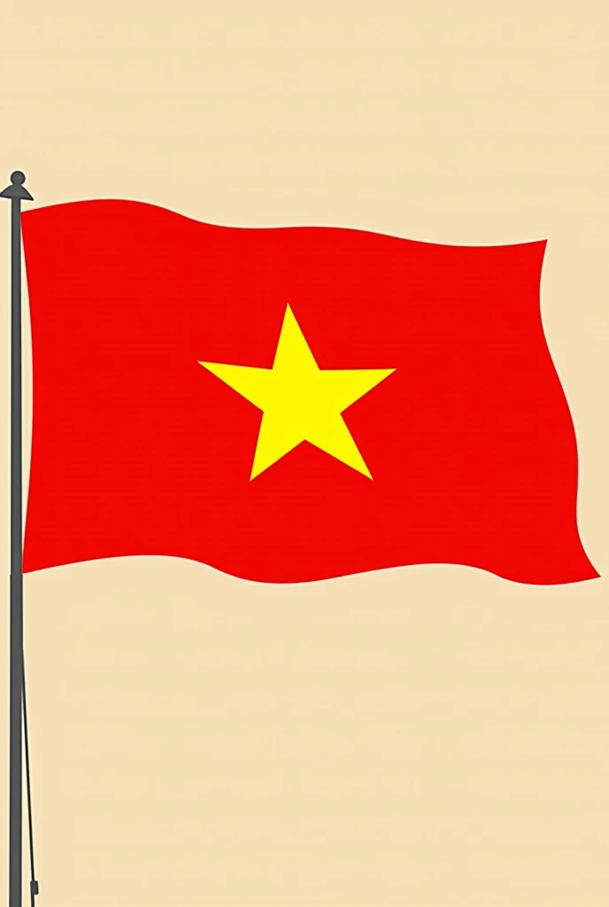 yellow star and red background
