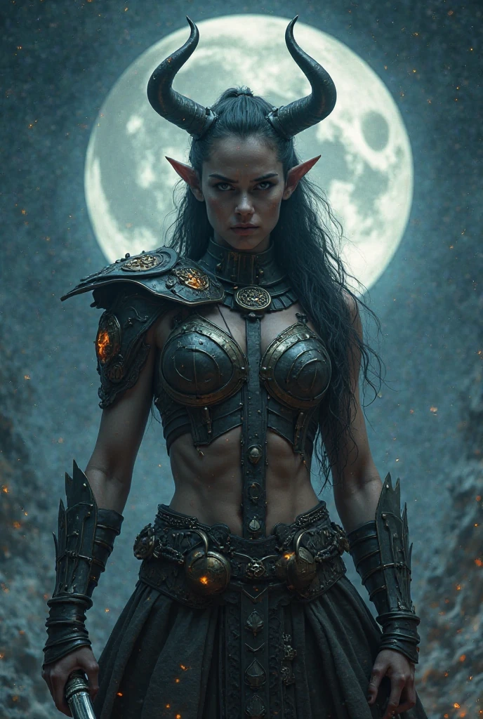 mujer guerrera vikinga, sexi, cuerpo esbelto, cabello rubio con trenzas, mirada desafiante, primer plano, barco viquingo, super realista, small tattoo on the face.