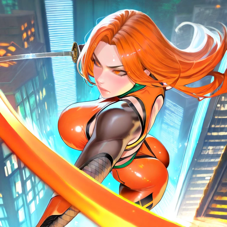 8K, Dark_Fantasy, delicate face, (snake pupil: 1.2), (Scarlet Witch, yellow: 1.5), black in one eye, red in one eye, 1 person, mechanical miracle, standing full body portrait