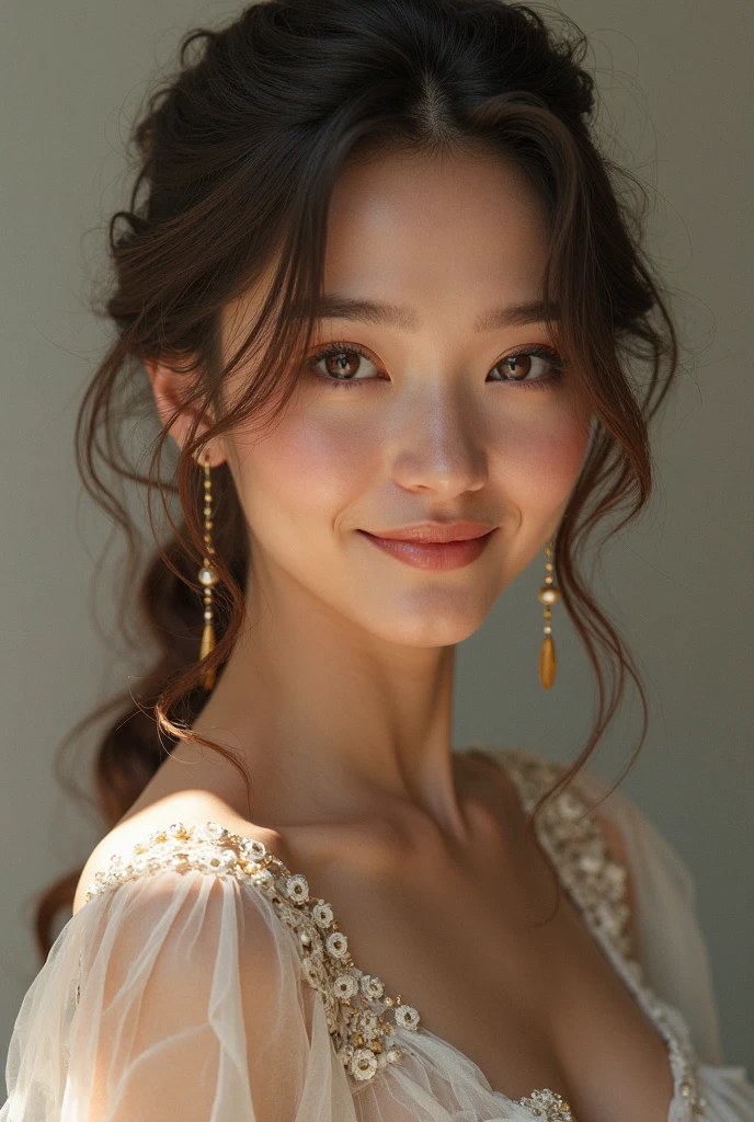 Random posture,One girl,Seduce, Beautiful breasts, lips, Realistic, photograph_\(Moderate\), alone, (masterpiece),(photographRealistic:1.3), Very detailed, (Skin with attention to detail:1.2),(Highest quality:1.0), (Ultra-high resolution:1.0), (Urzan-6500:0.3), Beautiful and clear eyes, Delicate necklace,sunlight, (Beautiful and detailed makeup), (Sexually excited、Blushing、breathing becomes rough:1.0),