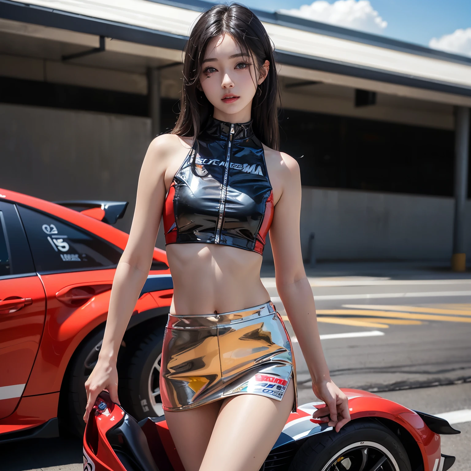 1:1.2),I'm looking at the camera with a smile on my face,（Shooting from a low angle：2.0）、（Panchira 2.0）、（榴shrapnel：1.8）、(((シースルーのOne-shoulder mesh girls outfit))),(((Dynamic pose))),(((Abdominal Peek))),(((Show lower chest ))),(((See-through yellow and white see-through metallic miniskirt lift：1.5))), Thigh-high lace queen long boots、（ Costume Transparency：2.0）、(((Bare inner thighs))),(((Formula One racing car display))),Urzan-6500-v1.1, (Original photo:1.2), (Realistic:1.4), 美しく繊細なgirl,（Smile 1.8）、（Big Breasts：1.8）、（Pale pink nipples：1.0）、（ Pale pink areola：1.0）（Erect nipples：1.8）、( topless：1.5）、Earrings))), ((Highest quality)), ((Complex and detailed)), ((超Realistic)), irrational solution, Mature Woman,girl,(Car Truck), , perspective, very詳細, {1girl:2}, {Focus Only}, Japanese actress, 18-year-old, whole body, , (shrapnel, teeth, Keep your butt up, , Hip Focus:1.0), , Beautiful details,, lipstick,(From behind:1.8), Looking over your shoulder,,(Molestation:1.8) Japanese women, very , Grab your chest, , Grab your ass, She has thousands of men around her....、I was clutching my chest, Grab your chest, Multiple hands, masterpiece, Highest quality, very詳細な, Molestation, Crowdsurfing, veryリアルな顔, veryリアルな目, （There were a lot of men around her.....：1.3）, Men grab her body, Compressing the breasts, Molestation, masterpiece, Highest quality, very詳細な, Multiple hands, stage, ,, Crazy crowd grabs her ass, 彼女の周りの男たちがGrab your chest, , Many people are clutching their chests, Be beaten, pull clothes, , Browsing Caution, Grab clothes, tearing clothes, Abuse, , Drenched in sweat