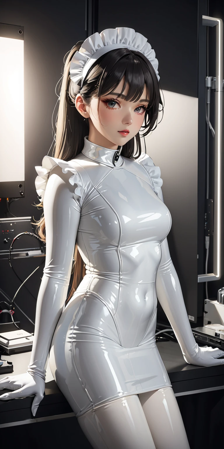 {realistic}, {{photography}}, (((masterpiece))), (((best quality))), ((ultra-detailed)), (illustration), ((an extremely delicate and beautiful)), beautiful detailed eyes,(detailed light),(beautiful detailed shadow), {{{kemono}}}, 着ぐるみ, {{rubber suit}}
