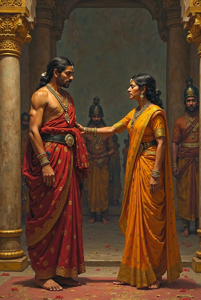 A rajput women brutally killing her traitor husband with knife 