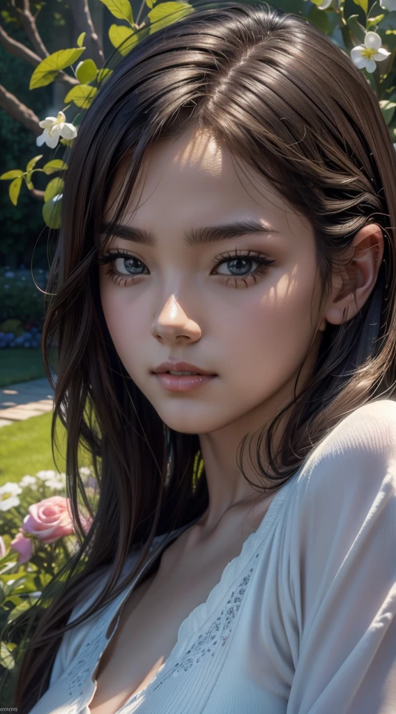 masterpiece, best quality, ultra-detailed, best shadow, beautiful detailed face, beautiful detailed eyes, High contrast,, 1girl, , (flat chest),  bangs, hair over one eye, black  bare shoulders,, white background:1.3,  (face focus:1.3, eye close-up:1.3), ((from behind:1.3)), ass,