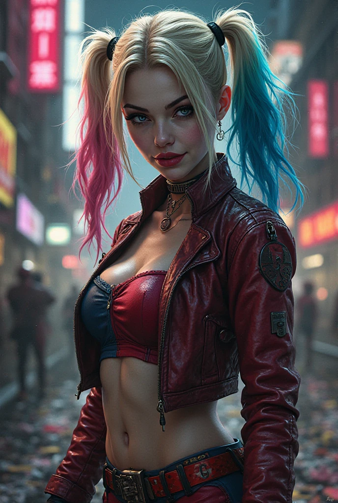 Harley Queen in overknees