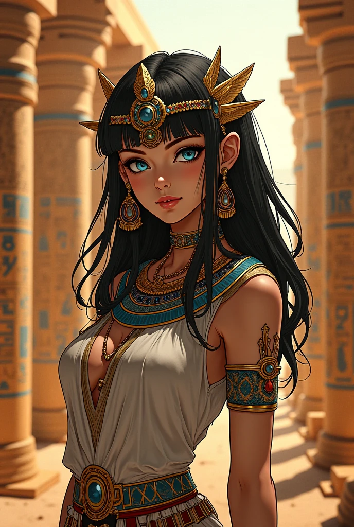 Egyptian queen in anime version