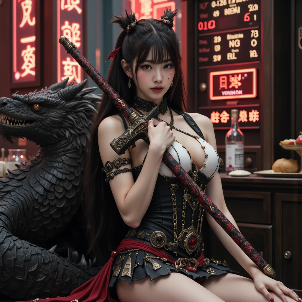 (heavy breasts)、top-quality、​masterpiece、超A high resolution、（Blue Dragon Armor）、(((metals製))),(((Colossal tits)))、(((Detailed white micro bikini))),(Wearing a beautiful crown made of jewels),(Photorealsitic:1.4)、Raw photo、女の子1人、(((Random hair))、(((Take different poses)))、glowy skin、(((black chinese dragon)))、Intricate and ornate hair ornaments、（Looks like a gorgeous jewelry necklace）、（A person who sees with calm and goddess-like eyes）Happiness:1.2)、（metal bikini background)).((Beautiful coral and sea background))、Precipitous cliffs、(ruins background)、((super realistic details))、portlate、globalillumination、（sexypose）、Shadow、octan render、8K、Colossal tits、Raw skin exposed in the cleavage、metals、Details of complex ornaments、Japan details、highly intricate detail、Realistic light、CG Society Trenlow Eyes、Eyes shining towards the camera、Toostock、（veils）、(((Heavy Big))),Shining eyes shine、Armpit、