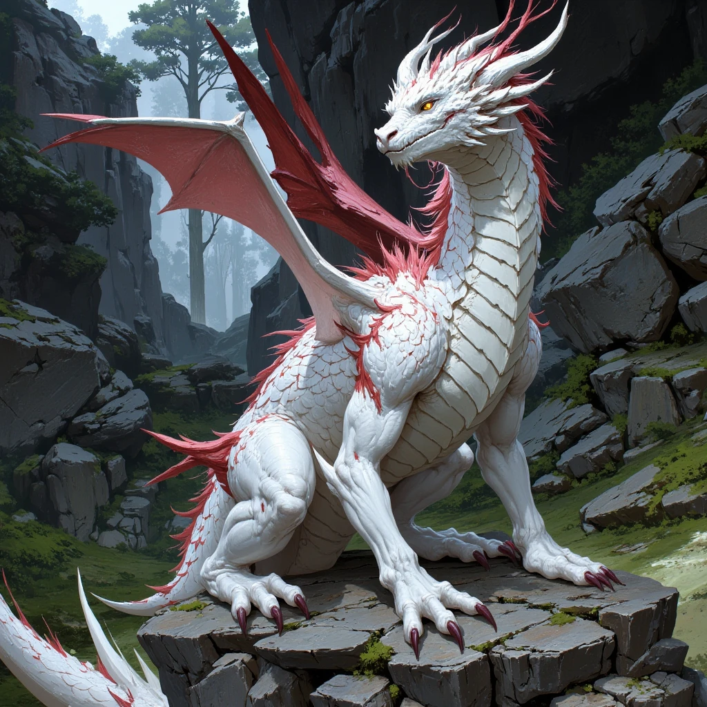 a painted miniature of a white dragon on a base, on a snowy mountain, snowy mountain background, pmini style, monster design, studio lighting, (extremely detailed 8k wallpaper), Intricate, High Detail figurine, Sharp focus, dramatic, photorealistic art <lora:paintedMiniature_v35:0.6>