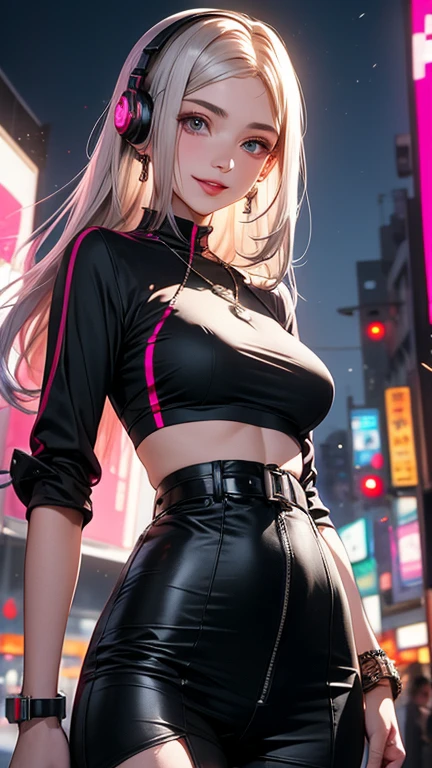 dark skin,very dark skin,dark_skin,
girl rave,(((1girl))),((girl with extremely cute and beautiful white hair)),

(large breasts:1.4),saggy breasts,(((white hair:1.35,straight hair,long hair:1.4,colored inner hair,ear breathing))),(((eyes very light yellow:1.3))),intricate eyes,beautiful detailed eyes,symmetrical eyes,Big eyes:15,((fat)),((((black girl,black skin,dark-skinned_female,dark skin:1.3,ebony skin,lustrous skin:1.5,bright skin: 1.5,shiny skin,very shiny skin,shiny body,plastic glitter skin,exaggerated shiny skin,shiny skin like ebony,illuminated skin, wet legs))),(spider lower abdomen,narrow waist,wide hip,athletic body,inflated legs,delicate detailed fingers,detailed body,(detailed face)),

cute,slutty,seductive,erotic,(((nsfw))),

zettai ryouiki,revealing clothing,show skin,((rave shirt with an yellow print,rave mini-skirt,visible thong straps)),(wearing a rave outfit:1.3,rave clothes,semi-naked,with little clothing),((wet clothes,intricate outfit,intricate clothes)),

(dynamic pose:1.0),solo focus,embarrassed,(centered,scale to fit dimensions,Rule of thirds),

cyberpunk city by the ocean at night, with bright neon signs and dark stormy clouds and puddles, scenery:1.25,

artistic photography,(photography taken by sldr),highres, sharp focus, (ultra detailed, extremely detailed), (photorealistic artwork:1.37),(extremely detailed CG unity 8k wallpaper),((synthwave background theme)),(((vibrant colors))),(intricate background),(masterpiece),(best quality),