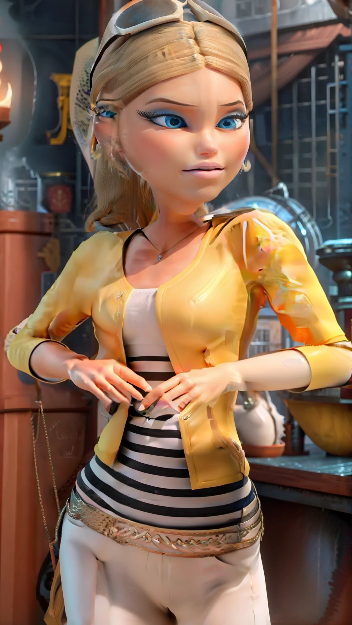 Photo of Anna of Arendelle as a firefighter, Anna from Disney Frozen movie, tall and sexy,firefighter, superb face, perfect body, provocative, Nice, show breasts, huge breasts, tall, sexy legs, bursting huge breasts, wide hips, busty, sexy, enormous breasts, happy.