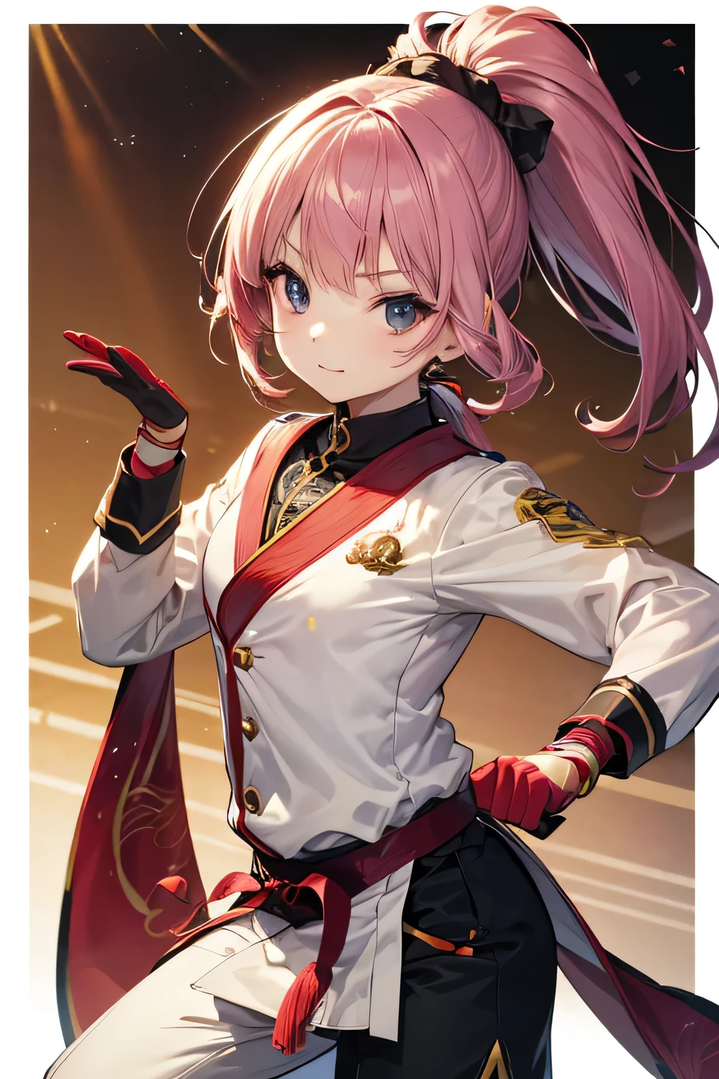 ((((Petite:1.5)))),,,,(martial artist:1.5),(High ponytail:1.5),
