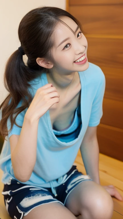 (((Low - Angle:1.5)))、((One hand raised))、((She is wearing a colorful and pop blouse and apron.)),(;have big bread))、(((Spread your legs:1.4)))、,(((beautiful armpits:1.2)))、High resolution、Bakery、、smile、Finished as in the picture、white and beautiful skin、Focus on small breasts、((beautiful５This finger))、Bakeryの制服を着ています、最high quality、High resolution、Very detailed、masterpiece、Live Shooting:2、Genuine:2、photoGenuineistic:2、very delicate and beautiful、Fine details、Textured skin、Full Shot、、(beautiful face:2)、hot pants、Putting on makeup、Perfectly balanced legs:1.5), Looking at the camera, Angle from above, (((hot pants))), High resolution、未来のBakery、Delicious bread that women will love、Looking at the camera、smile、Finished as in the picture、、(((I have a big loaf of bread)))、(((cute smile)))、((((Eat delicious bread)))))、((I love bread))、(front focus piece:1.3), 
、Cute Apron、Rainbow Apron、Bakeryの制服を着ています、明るすぎるNatural light、Shining sunlight、最high qualityのディテール, Japanese Girls,1 girl, 8K, RAW Photos, 最high quality, Ticker:1.2, Very detailedなRAWカラー写真, Professional photos, (reality, photoGenuineisticです:1.37), (Very detailedな皮膚:1.2), 超High resolutionな, (Lenz 50mm),,絶妙にFine grain,Look at the person watching,Pretty face, Just Mile:1.05),Wide Hips,Straight hair,,Light pink inner color、 white and fine skin、(Very detailedな8K cg:1.2), (hyper Genuineistic:1.35), (photoGenuineisticです:1.45), (reality:1.4), 

(背景はBakery:1.1)、Sexy upward glance, 、Very detailed、masterpiece、最high quality、Ultra-high resolution energy A、8KのHigh resolutionにより、Transparency as shown in the photo、Fine grain、Expression of gradation、Perfect anatomical figure ,hard disk、Ticker (English) 、 Nikon Z9 80mm Lens ,、明るすぎるNatural light、Shining sunlight、、Ultra slim body、Slender model figure、beautiful姿勢、, 最high quality, 8K, RAW Photos, Confused, Award-winning portraits, shy smile, shy smile, , Delicate girl,, Digital SLR, View your viewers, Frank, Sophisticated, Thin arms, Professional Lighting, Film Grain, chromatic aberration, (Fine grainと顔:1.0), Live Shooting、(((A portrait of extreme beauty)))、((Glowing Skin))、1 girl、16 year old beautiful girl from Prague、Bright expression、((Platinum Blonde Hair))、[Big blue eyes that sparkle like jewels]、Shiny skin、silky super long Straight hair、eyeliner、beautiful前髪、Hair around the eyes、最high quality、Very detailed、Film Light、Intricate details、High resolution、Very detailed))、Detailed Background、8KUHD、Digital SLR、Soft Light、high quality、Film Grain、Fujifilm XT3 、Shallow depth of field、Natural light、(((Spread your legs:1.4)))、Pieces fly、High resolution、Bakery、16-year-old girlas in the picture、white and beautiful skin、Focus on small breasts、最high quality、High resolution、Very detailed、masterpiece、Live Shooting:2、、neon hair clip,masterpiece、最high quality、
One girl,Ives Girl,beautiful照明,(((Anyone can see the D logo.:9)))