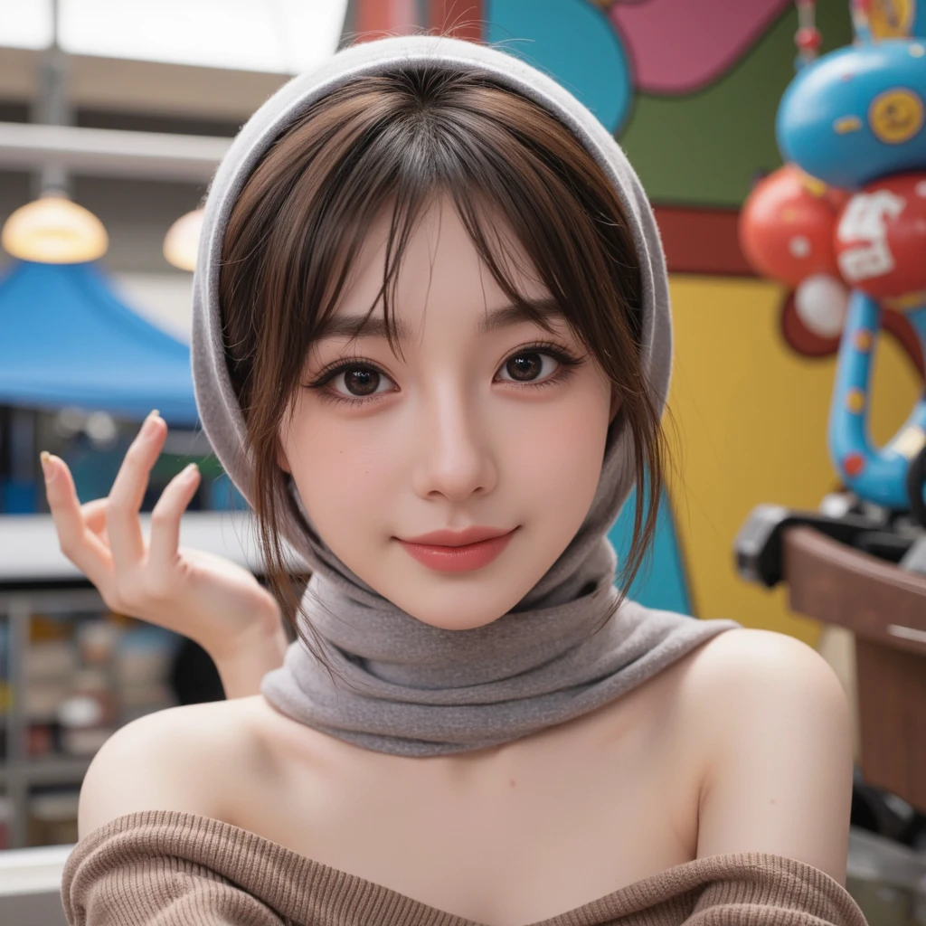 create a nice 4D female character, 4D animated caricature