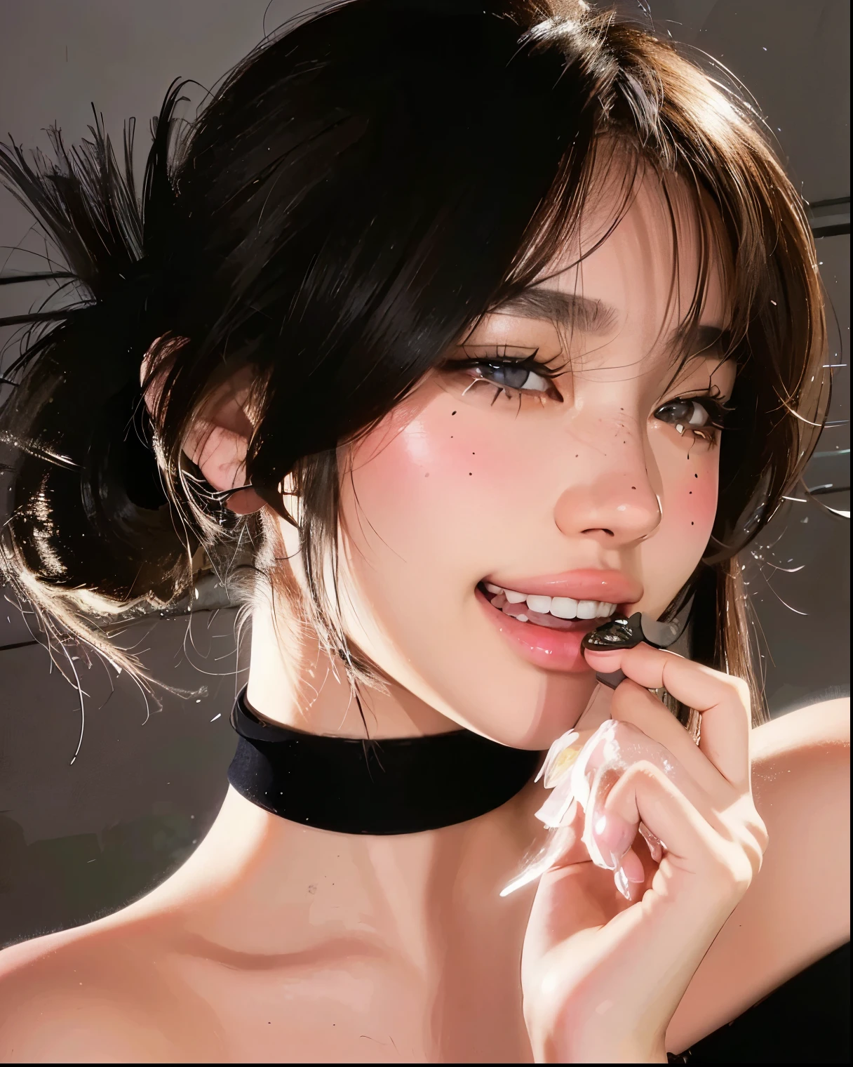 (1girl), (sticking out her tongue out), (tongue), ultra high res, photorealistic, best quality, 8k resolution, masterpiece, (eye roll), beautiful slender Young girl, ((close up face view)), (ahegao), crossed eyes, eye roll, drooling profusely, Realistic skin texture, Few moderate moles, head tilt, oh face, Open your mouth wide, Tongue sticking out, long tongue, Ecstasy, Face up, ecstatic look, nsfw, eyes roll back, eyes up, flushing face, disheveled braids hair, classroom, highly detailed, sharp focus