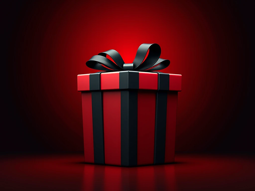 instant present, ruby steel box, silver lava bow <lora:Instant_Present:1>