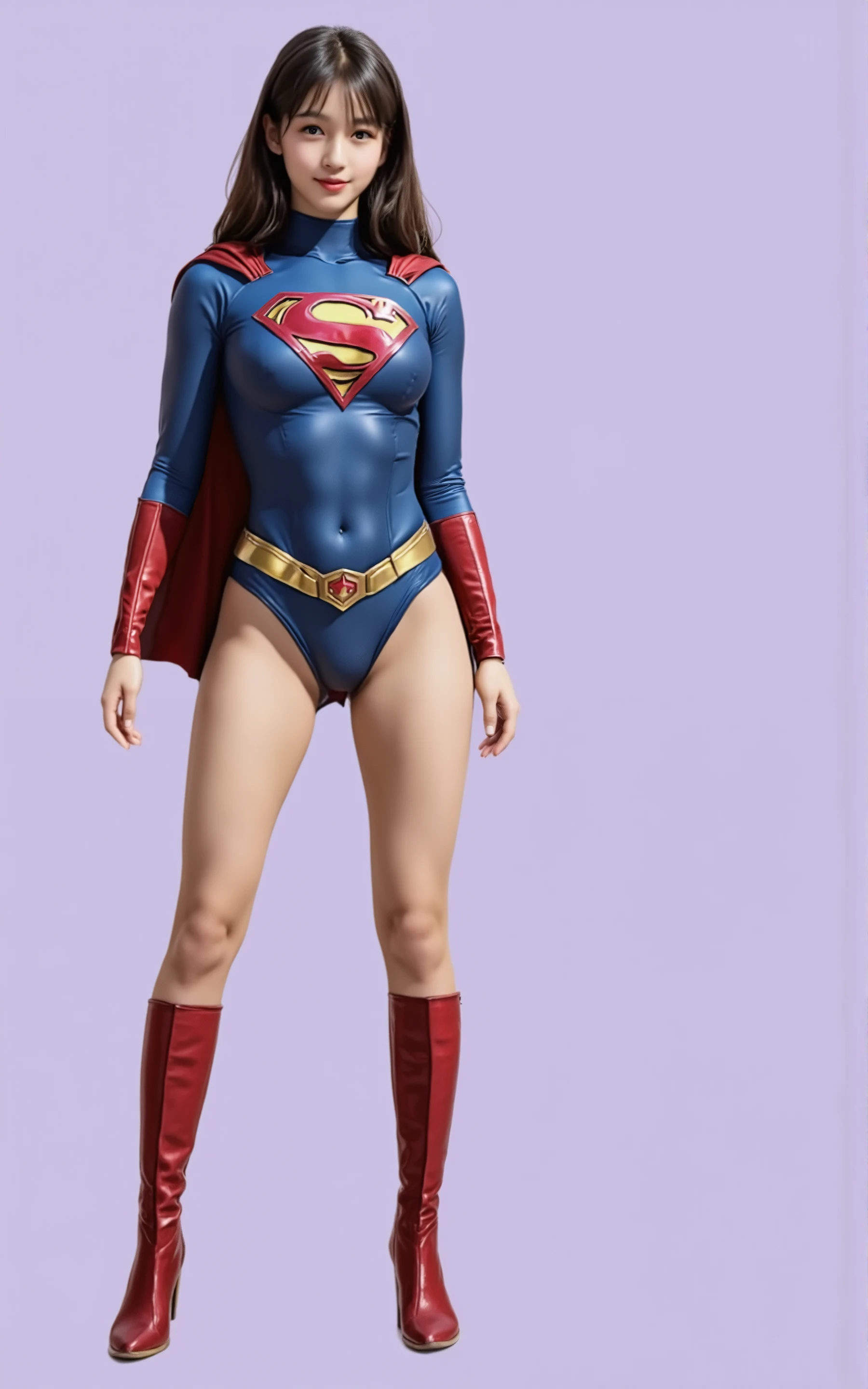 No background、(((Beautiful legs in black tights.)))、(((Legally express the beauty of your smile)))、((((Make the most of your original images)))、(((体にぴったりフィットするSupergirl Costume)))、(((Supergirl Costume)))、(((short and beautiful hair)))、(((suffering)))、(((Please wear black tights....、Wear red boots)))、((Best image quality、8k))、((Highest quality、8k、masterpiece:1.3))、(((Preserve background )))、Sharp focus:1.2、Beautiful woman with perfect figure:1.4、Slim Abs:1.2、Wet body:1.5、Highly detailed face and skin texture、8k
