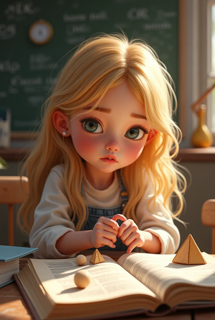 cute face,Look at the book,low head