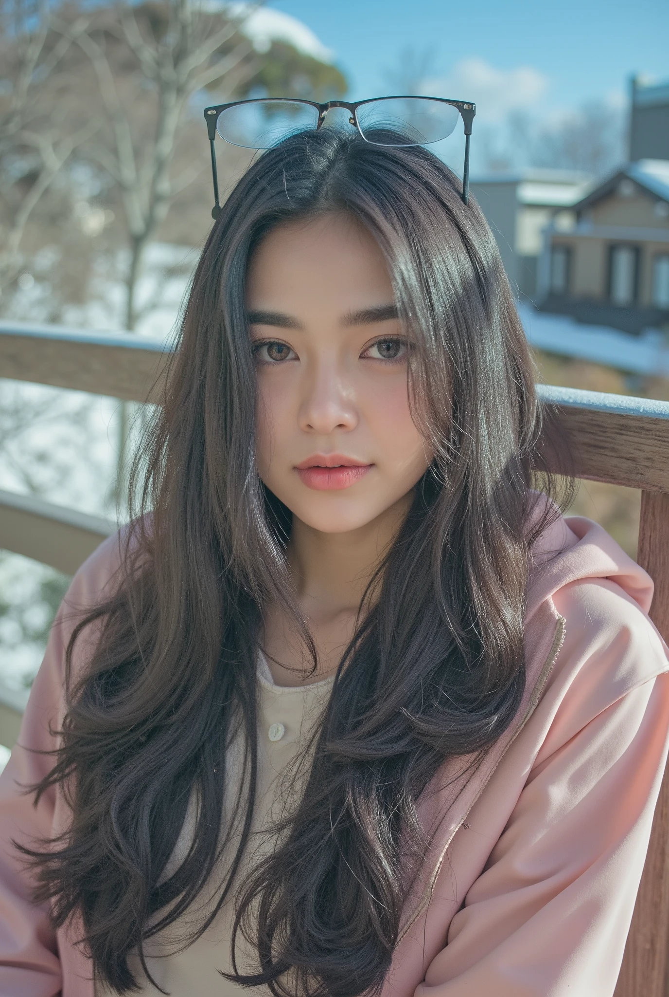 a beautiful french girl in four seasonal landscapes of japan, detailed face, iridescent eyes, high detail, masterpiece, 8k, extremely detailed, hyper realistic, photorealistic, natural lighting, vibrant colors, cinematic lighting, fantasy art, surreal, serene, ethereal, idyllic, atmospheric, tranquil, peaceful