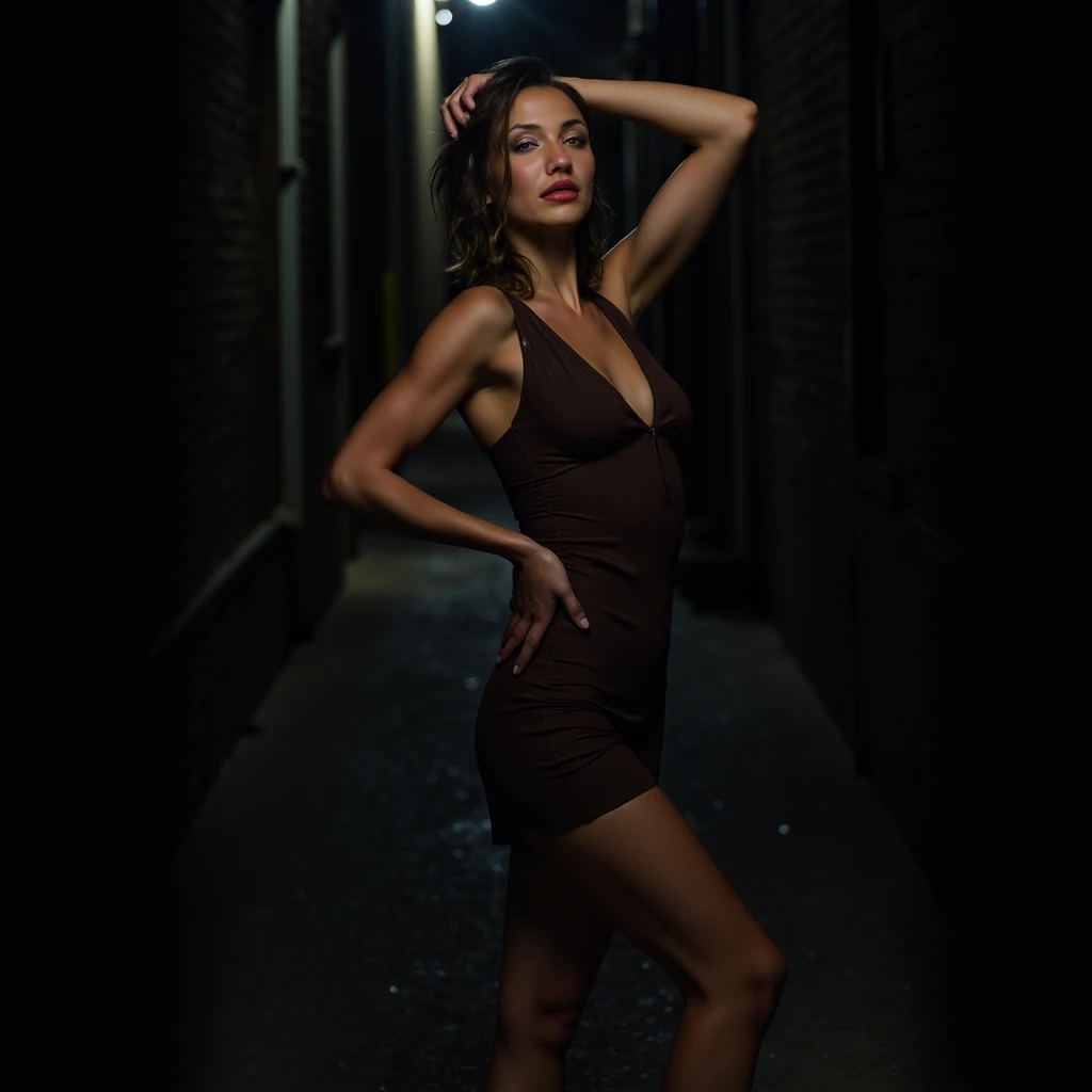 masterpiece, best quality, a beautiful village girl, walking alone in the middle of a deserted village, kebaya with open buttons, very huge breasts, batik skirt, scared expression, walking in the middle of the night, bokeh background, very dramatic, hyperrealistic, photo realistic, HD, 4K, Cinematic, very detail, 
