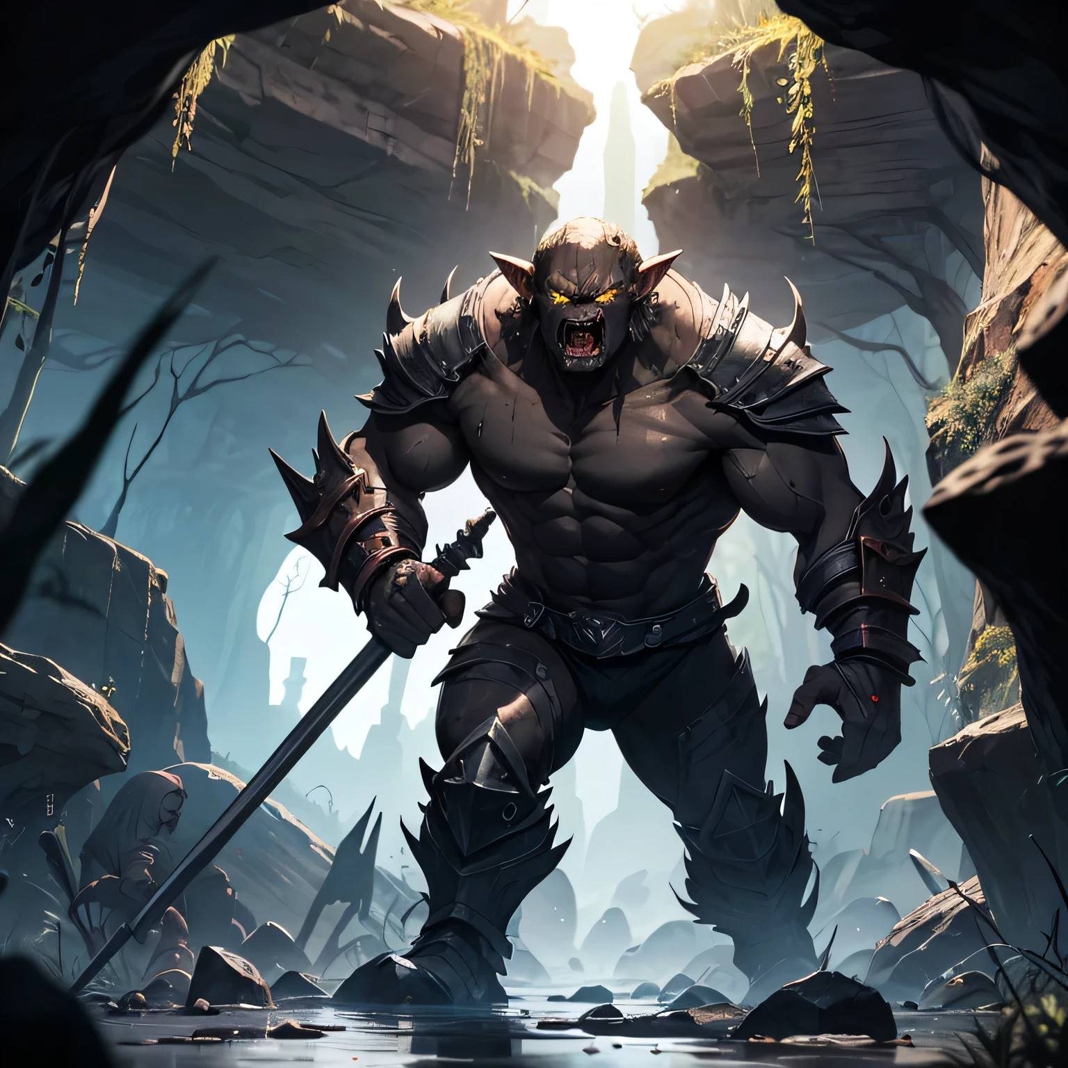In a realm teeming with fantastical creatures, envision a thrilling encounter as a school girl warrior holding a mighty sword pierces the heart of a fearsome monster. The sword, forged with ancient craftsmanship and imbued with mystical energy, gleams with a radiant light as it cleaves through the air. With a swift and decisive strike, the blade finds its mark, piercing the creature's formidable defenses. The monster writhes in pain, its monstrous visage contorting with agony. The clash between steel and scale embodies the eternal struggle between heroism and savagery, as the valiant warrior showcases their skill and bravery in the face of overwhelming danger. This epic clash serves as a testament to the indomitable spirit of those who dare to challenge the monstrous forces that threaten their world. Best quality, masterpiece, ice laser, ultra high res, (photorealistic:1.4), raw photo, sharp focus, HDR, detailed skin.