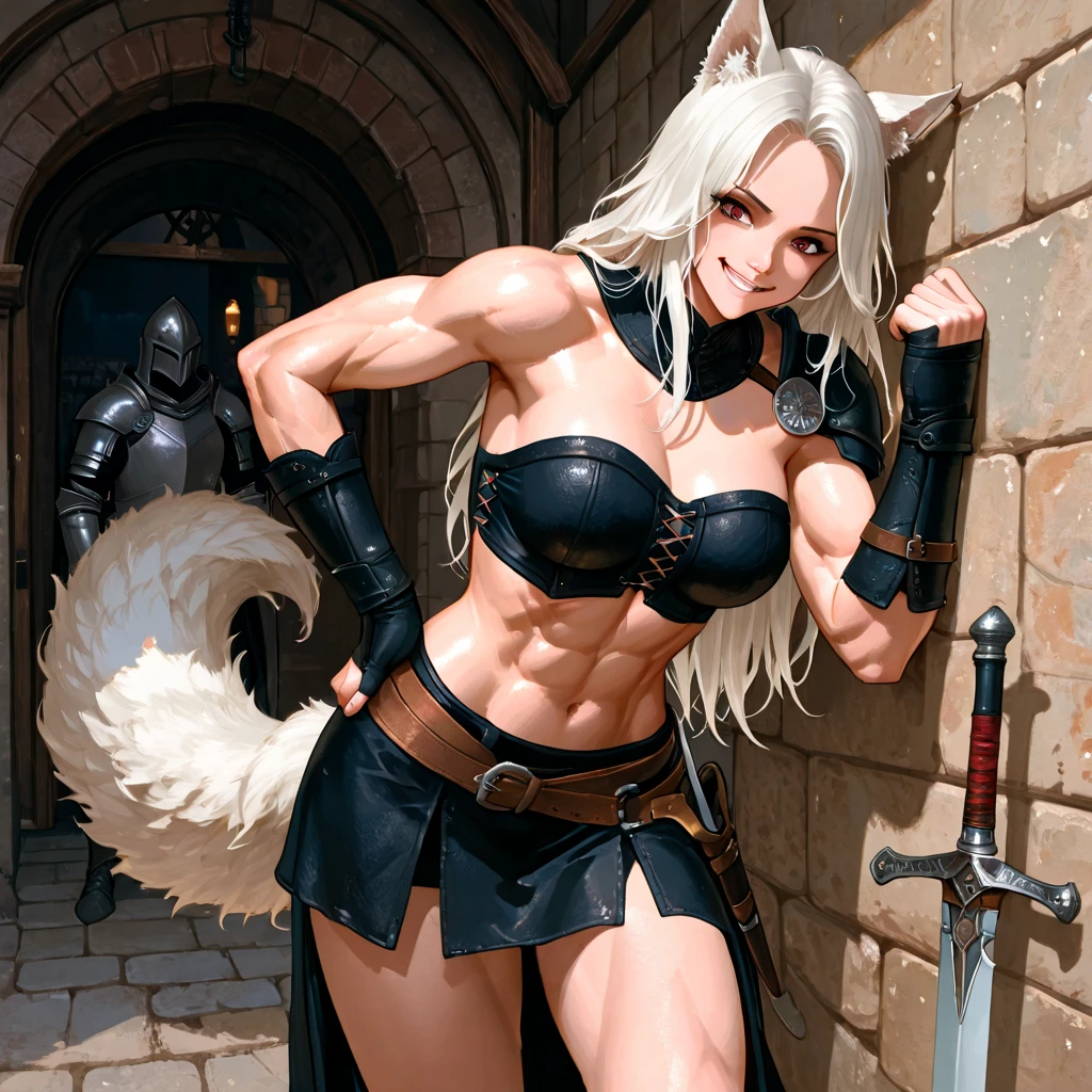 score_9,
ishikei, (homare \(fool's art\):0.5),1990s \(style\), vintage,
solo,futanari,furry,furry female,body fur,huge breasts,dark skin, wide hips, thick thighs, belly,wolf girl, wolf tail, animal nose,snout,anthro,covered penis,bulge, panties, testicles, animal hands,nails,colored pubic hair,thigh strap, scar, creep, jewelry, bikini armor, greatsword, metal,holding sword, muscular,eyepatch, ponytail, <lora:OldAnimeStyle_XL_v3:0.75>