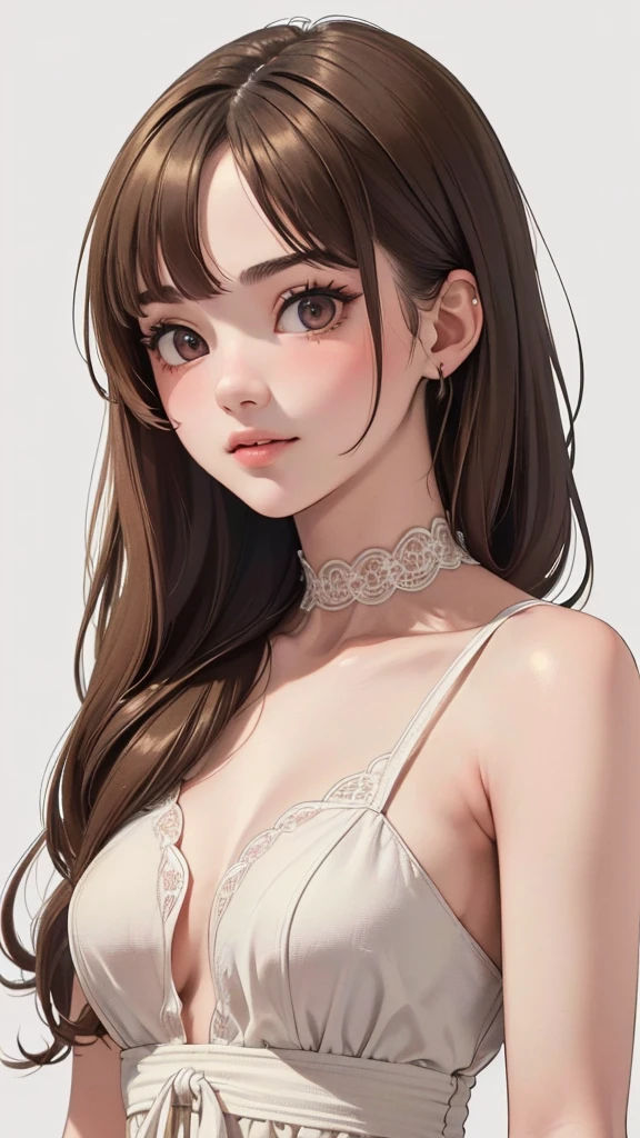 (masterpiece, highest quality, 1 girl, alone, Intricate details, chromatic aberration), Realistic, ((Medium breath)),Long Hair, Redhead, red ornament on head, pink highlights, Amber Eyes, Earrings, Sharp eyes, necklace, Neon Shirt, Torn shorts, Unbuttoned shirt, Sports Bra, night, Against the wall, Brick wall, graffiti, Dim lighting, alley, View audience，(Big Breasts，Waist