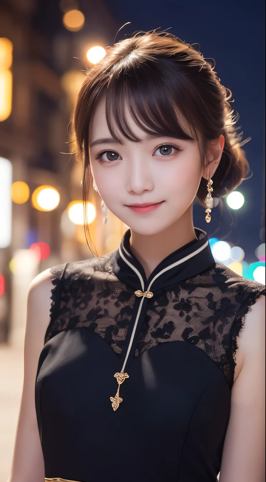 8K highest quality, Tabletop, 写真のようにRealistic, Very detailedな, 超A high resolution, to be born:1.3),1 female, Beautiful Japanese actresses, Age 25), Double Eye,mile), Detailed face, wearing large ring earrings，赤いアイシャドウin派手なメイク，light brown delicate middle cut hair，髪の先端は波状inす，Elegant hairstyle，fine eyes,Slender actress，, Hips get smaller, Side Boob Barbosa),Butt crack, Bare waist, Bare back:1.3),Sexy silk embroidered mermaid dress:1.2),from behind), up looking_in_Audience, break long black hair, BREAK ceremony, Red carpet, A large crowd gathers:1.5),after that, Tabletop, to be born写真, highest quality, Realistic, Very detailedな CG Unity 8k 壁紙, Written boundary depth, Cinematic Light, Lens flare, Ray tracing,Very beautiful face, Beautiful Lips, Beautiful Eyes), intricate detail face,(Very detailed)) 1girl in, 暗闇in, Deep Shadow, Cute Korean Girl, 赤いアイシャドウin派手なメイク，Her shortcut, 繊細なライトブラウンの髪はサイドウェーブinわずかに乱れています.，wearing large ring earrings，K-POPアイドル, 1 girl,Very slim and slender fit muscular body:1.3),(Looking at Viewer))Big smile:1.3), Sleeve Fashion City Night, Hand precision，Dark Night,Neon Signs),Blurred Background), Fashion Street Night)No people in the background:1.3), Beautiful earrings, bracelet, necklace, pantyhose, Clear Eyes, Walking,pale skin),Big Eye Ace Forward,(Upper Body Shot)),(super mini color silk dress:1.3))Brown Hair)(Tight-fitting lace dress)),See through), Open chest, Very slim, Medium chest, return(Shrapnel)), See through, Middle butt, Ultra Super Mini Skirt, Updo,(Spread your thighs))， pose with a little butt sticking out)，Shooting from below:1.4,The body is frontal